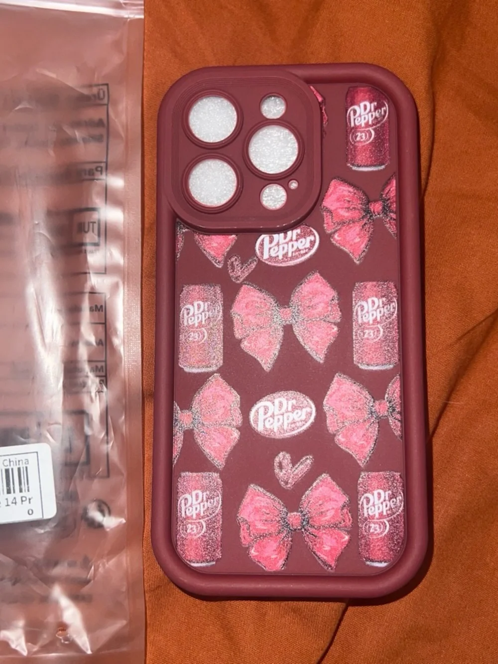 Red Bow Pattern Protective Phone Case - Red
